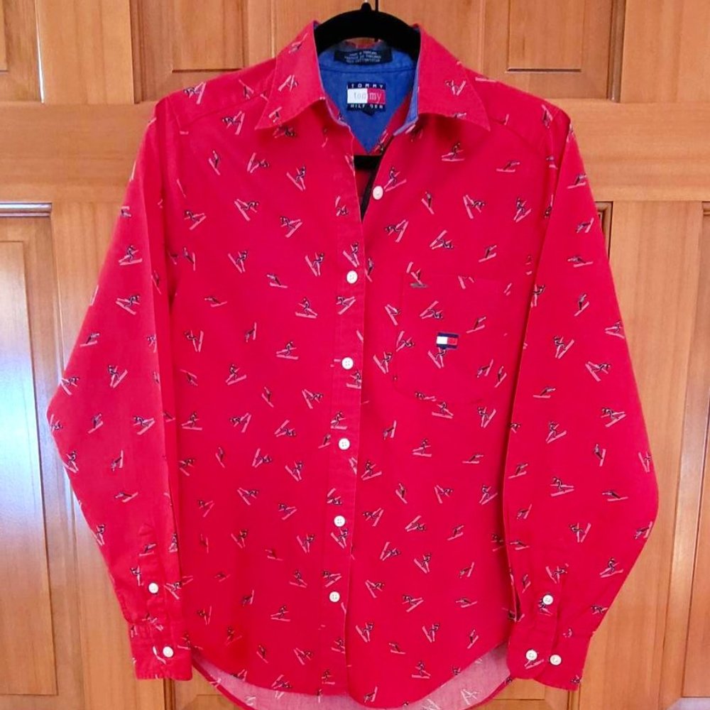 Tommy Hilfiger Red Skier Shirt - Size 4